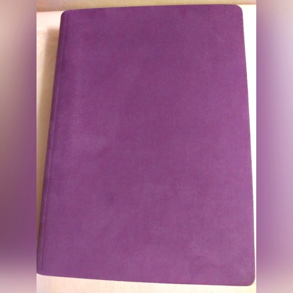 RARE & RETRO GIGLIO D' ORO PURPLE NUBUCK HANDCRAFTED ADDRESS/PASSWORD BOOK (NWT) - Picture 7 of 10